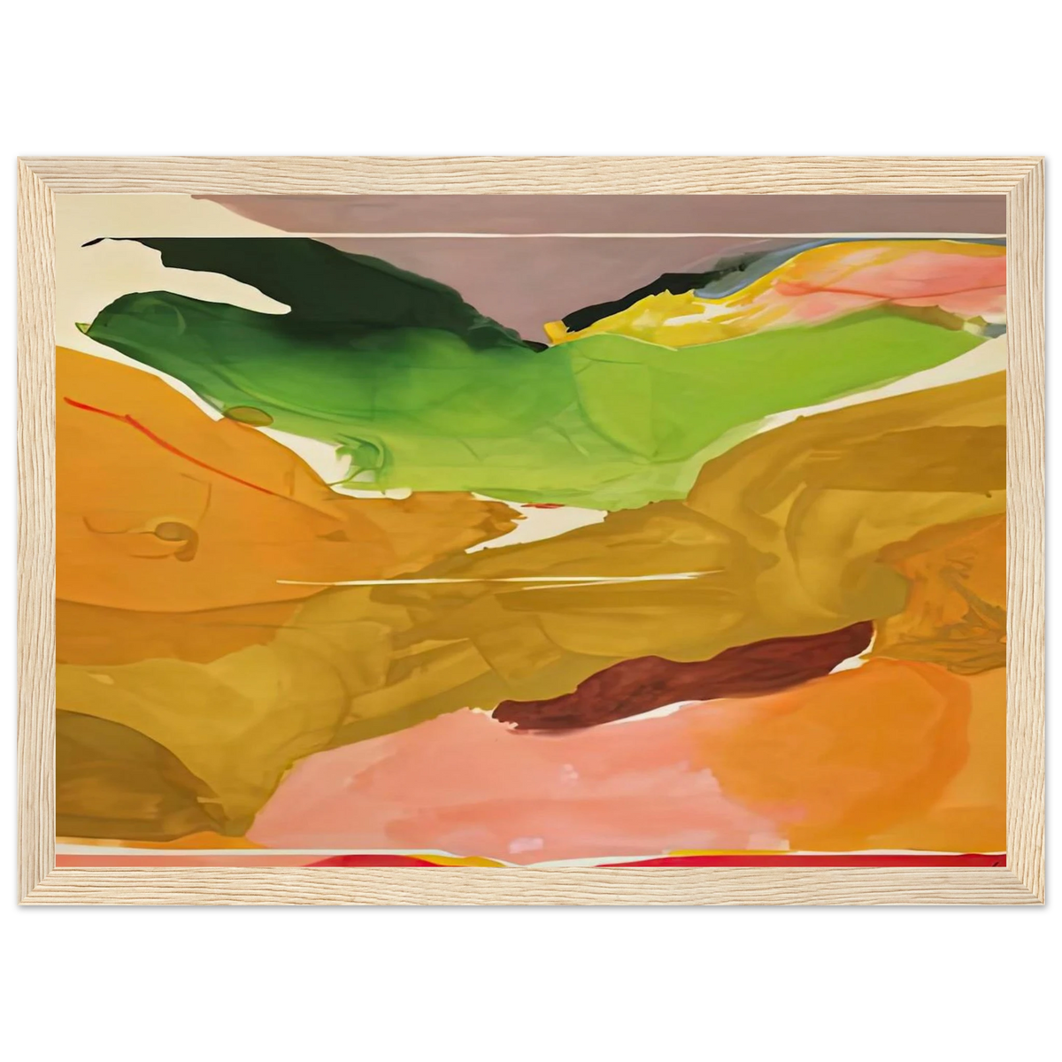 Nature Abhors a Vacuum, 1973- Framed Poster | Helen Frankenthaler Framed Prints Wall Art | Frankenthaler Helen