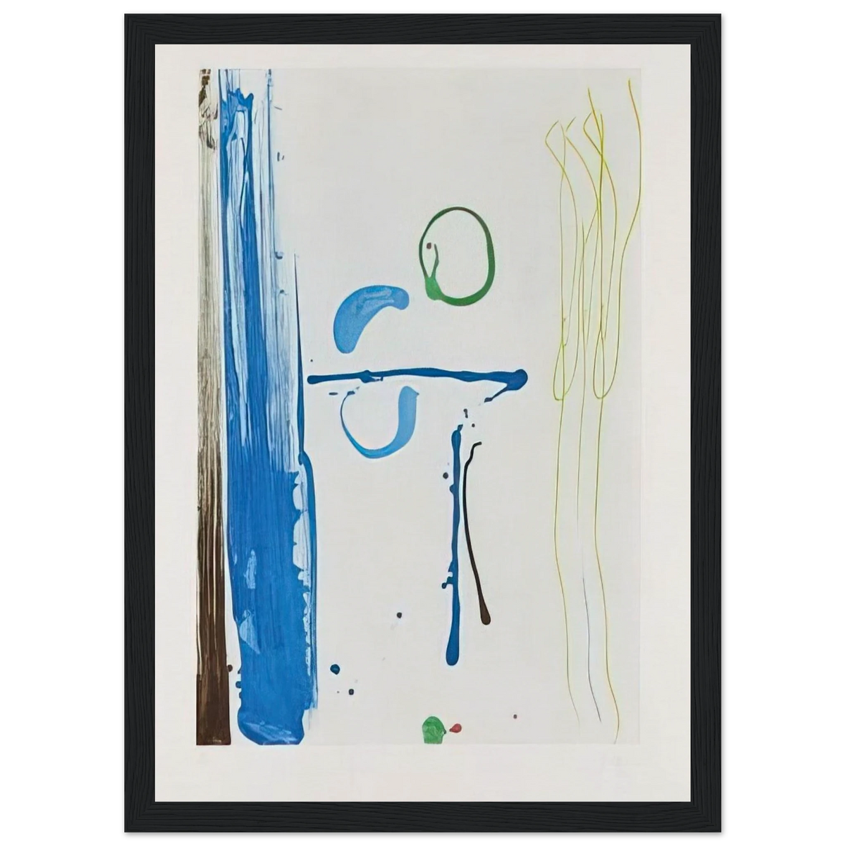Sunshine After Rain - 1987 Framed Poster | Helen Frankenthaler Framed Prints Wall Art | Frankenthaler Helen