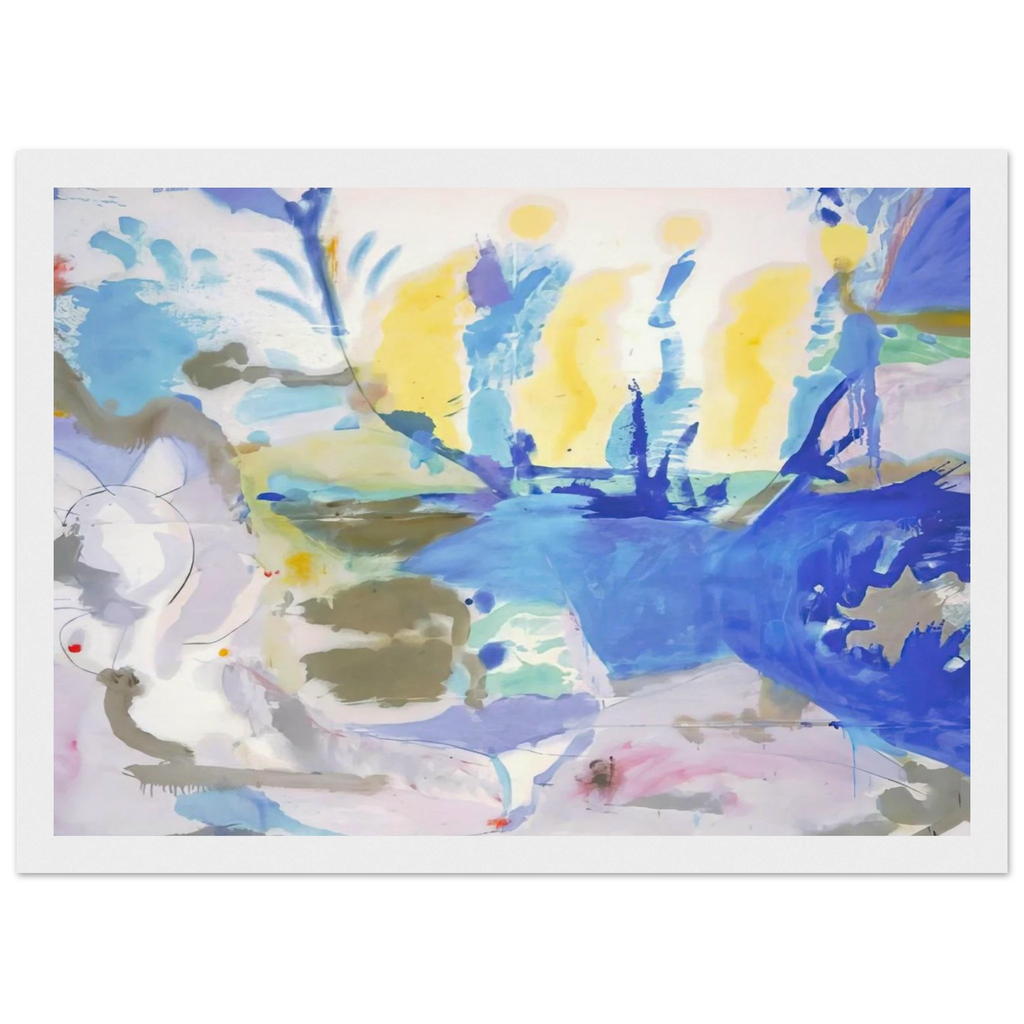Basque Beach - 1958 Framed Poster | Helen Frankenthaler Framed Prints Wall Art | Frankenthaler Helen