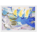 Basque Beach - 1958 Framed Poster | Helen Frankenthaler Framed Prints Wall Art | Frankenthaler Helen