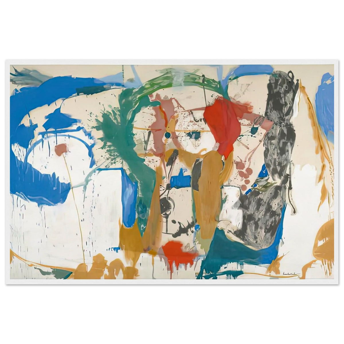 Madridscape, 1959- Framed Poster | Helen Frankenthaler Framed Prints Wall Art | Frankenthaler Helen