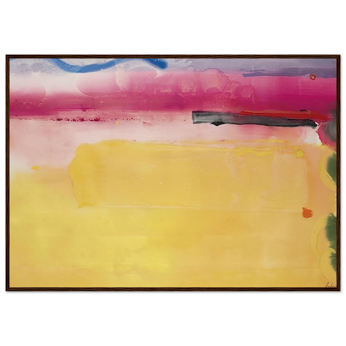 Black-Eyed Susan - 1988 Framed Poster | Helen Frankenthaler Framed Prints Wall Art | Frankenthaler Helen