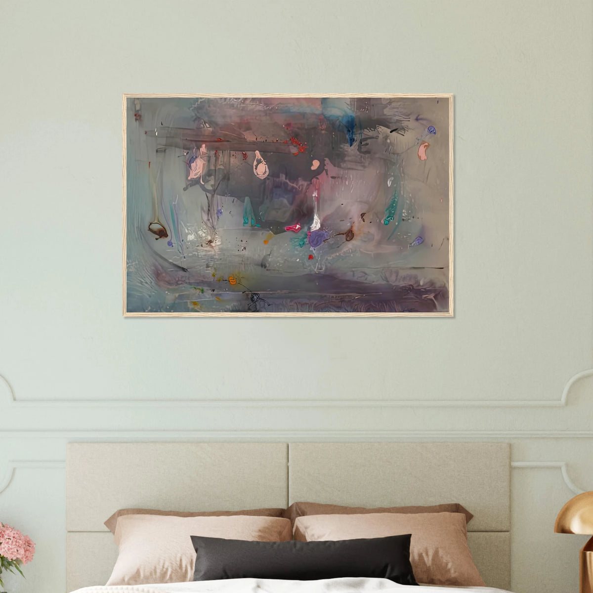 Grey Fireworks, 1982- Framed Poster | Helen Frankenthaler Framed Prints Wall Art | Frankenthaler Helen