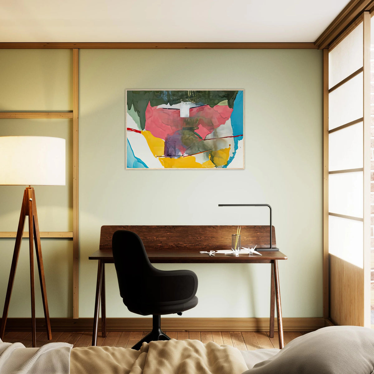 Off White Square, 1973- Framed Poster | Helen Frankenthaler Framed Prints Wall Art | Frankenthaler Helen