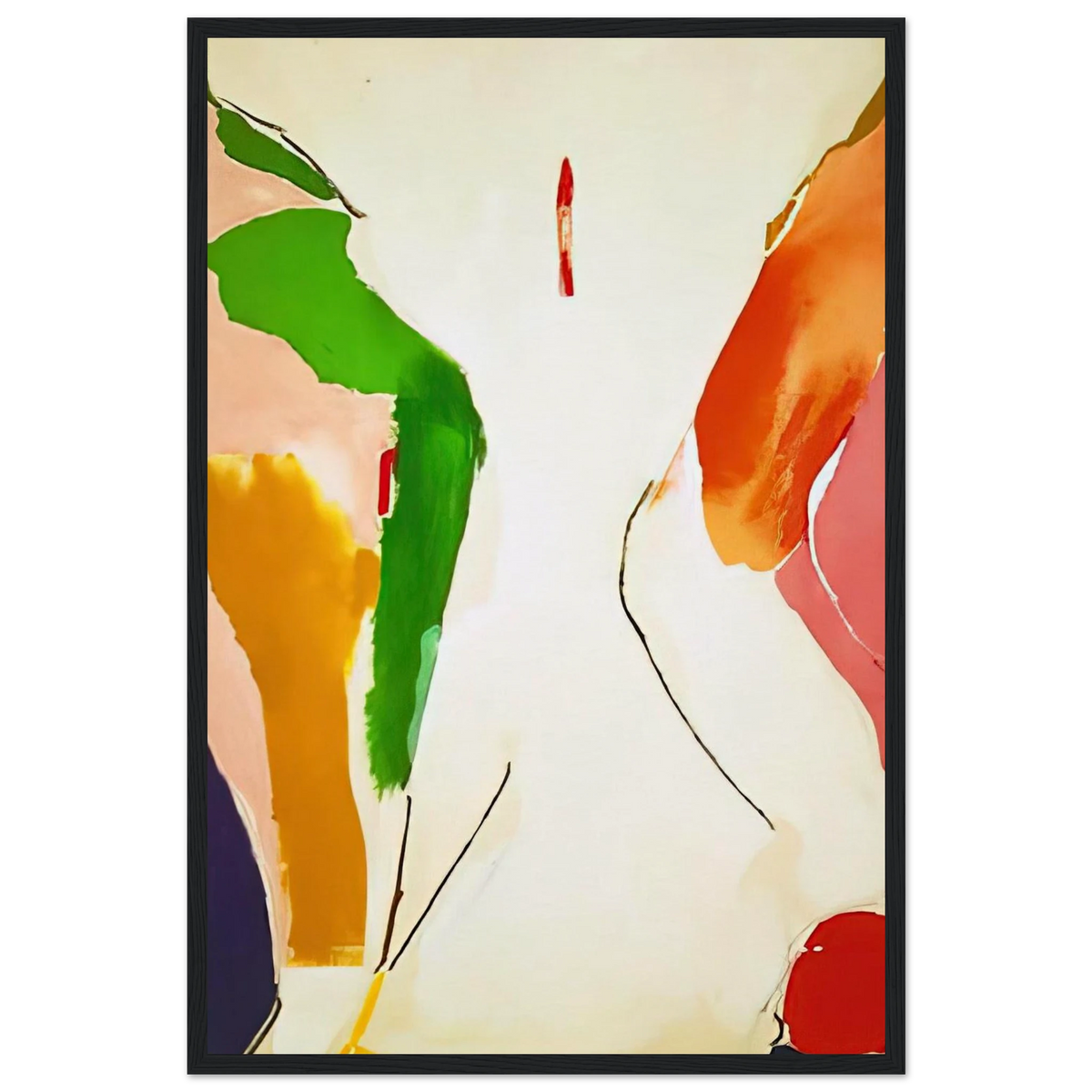 Living Edge - 1973 Framed Poster | Helen Frankenthaler Framed Prints Wall Art | Frankenthaler Helen