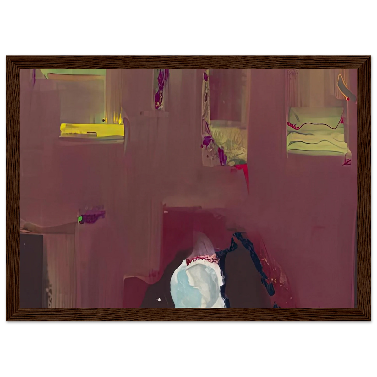 Yin Yang, 1990- Framed Poster | Helen Frankenthaler Framed Prints Wall Art | Frankenthaler Helen