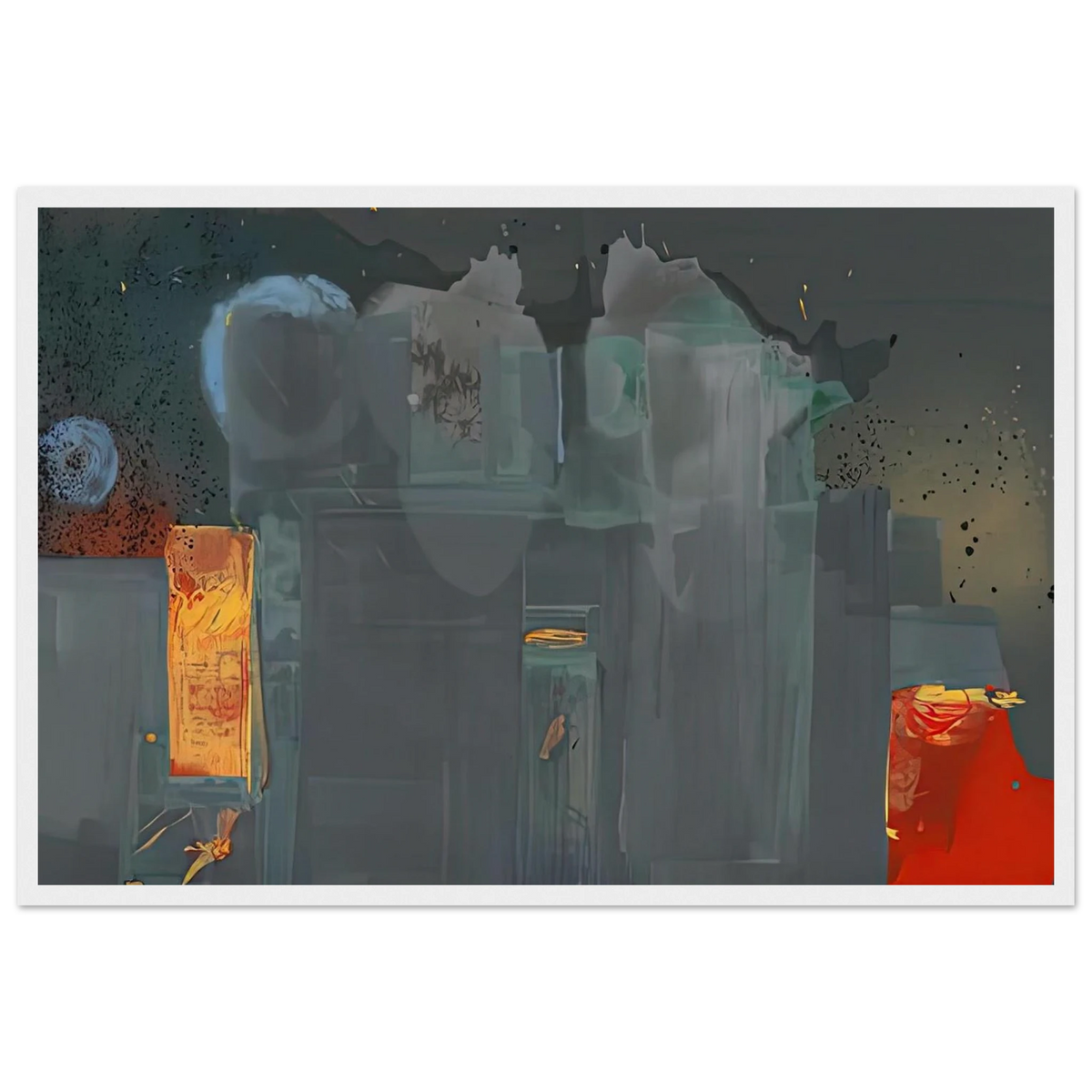 Janus, 1990- Framed Poster | Helen Frankenthaler Framed Prints Wall Art | Frankenthaler Helen