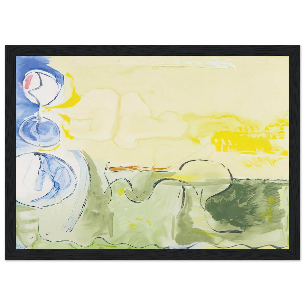 Flotilla - 2006 Framed Poster | Helen Frankenthaler Framed Prints Wall Art | Frankenthaler Helen