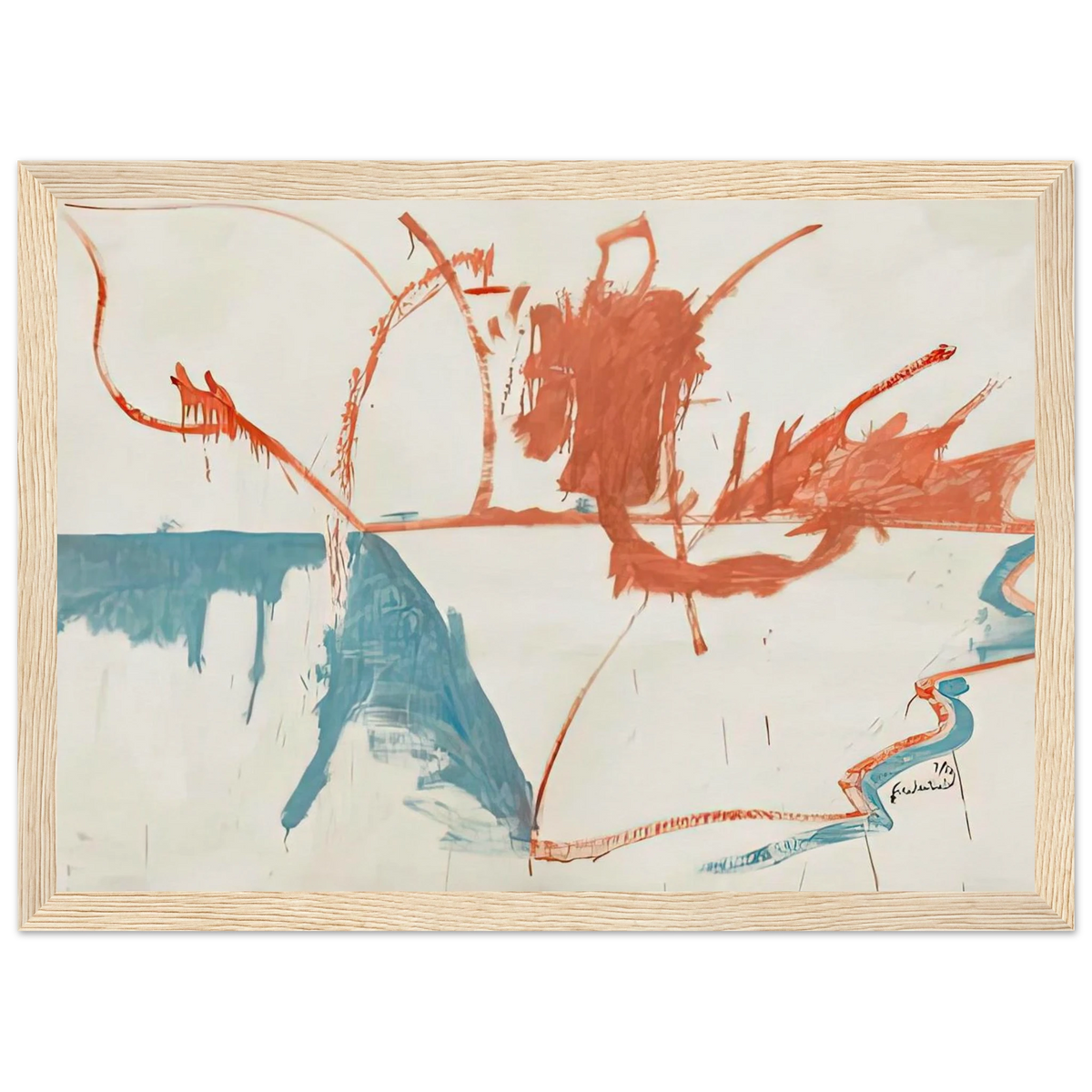 French Horizon, 1958- Framed Poster | Helen Frankenthaler Framed Prints Wall Art | Frankenthaler Helen