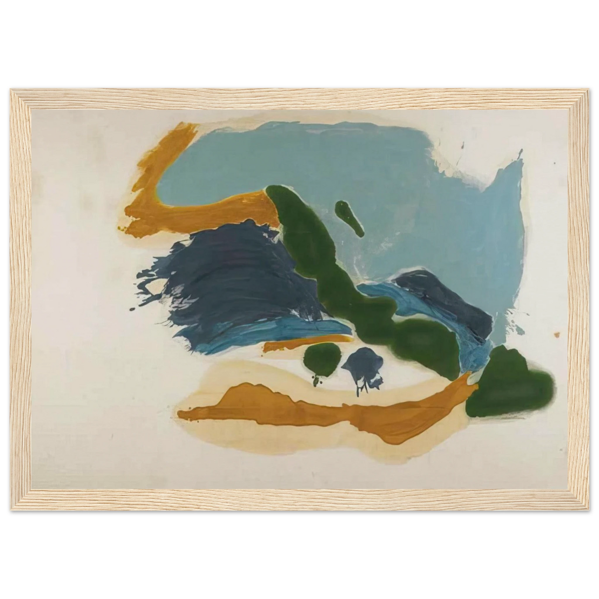 Tuscany - 1963 Framed Poster | Helen Frankenthaler Framed Prints Wall Art | Frankenthaler Helen