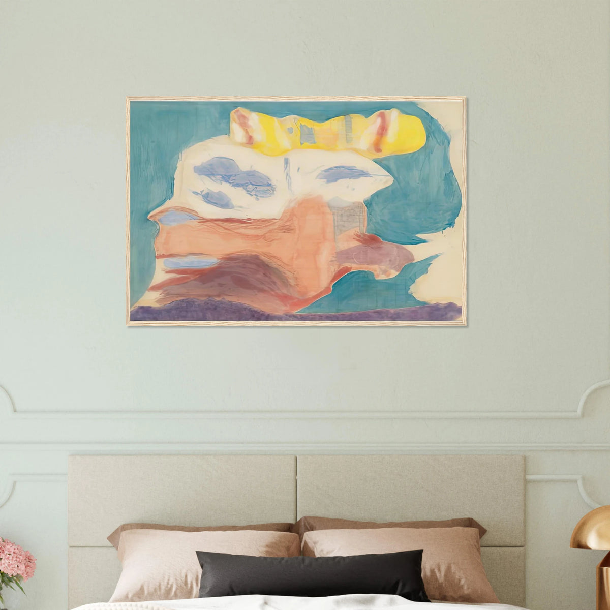 Sea Goddess, 1963- Framed Poster | Helen Frankenthaler Framed Prints Wall Art | Frankenthaler Helen