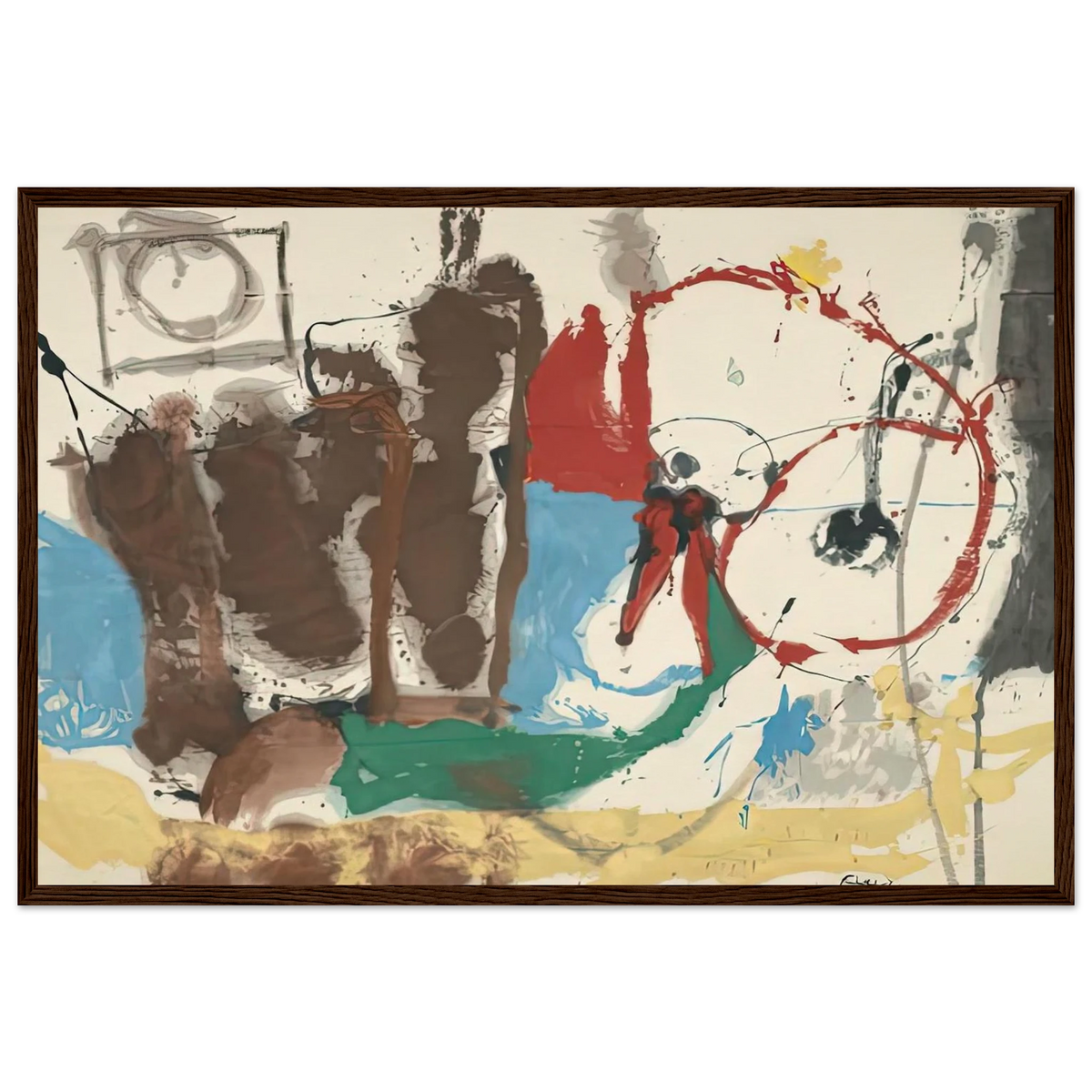 Mother Goose Melody, 1959- Framed Poster | Helen Frankenthaler Framed Prints Wall Art | Frankenthaler Helen
