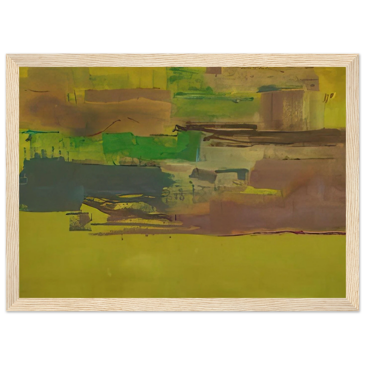 August Deep - 1978 Framed Poster | Helen Frankenthaler Framed Prints Wall Art | Frankenthaler Helen
