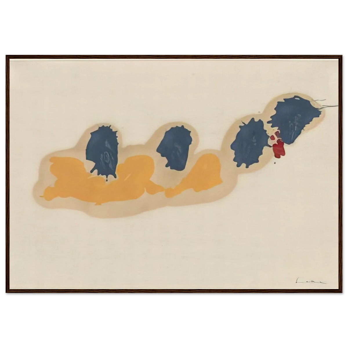 April IV - 1960 Framed Poster | Helen Frankenthaler Framed Prints Wall Art | Frankenthaler Helen