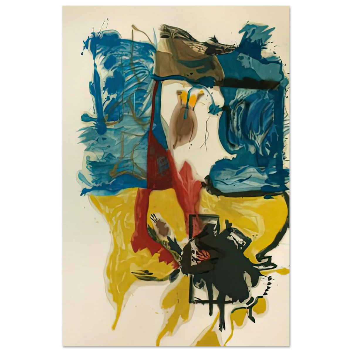 Beach Scene, 1961- Poster | Helen Frankenthaler Poster | Frankenthaler Helen