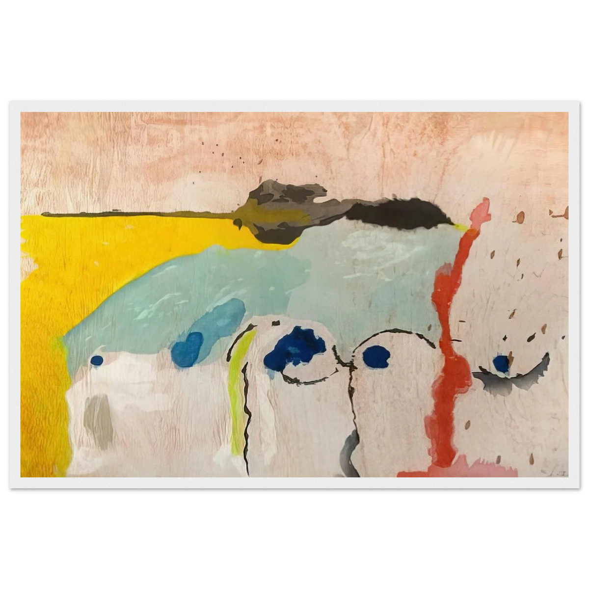 Tales of Genji I - 1998 Framed Poster | Helen Frankenthaler Framed Prints Wall Art | Frankenthaler Helen