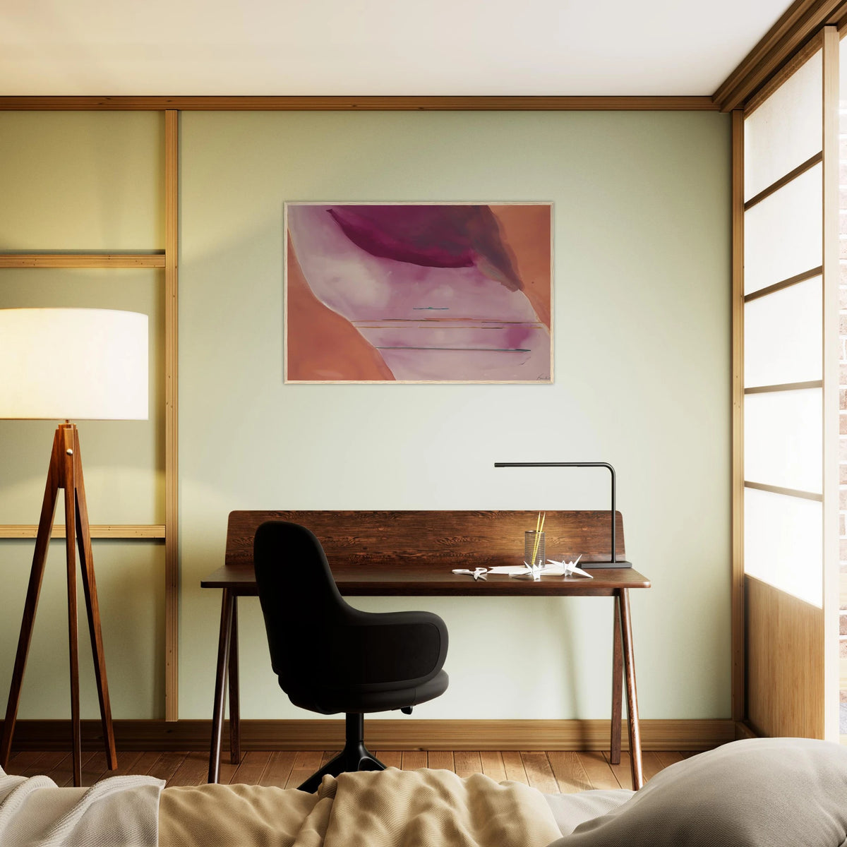 Pendulum - 1972 Framed Poster | Helen Frankenthaler Framed Prints Wall Art | Frankenthaler Helen
