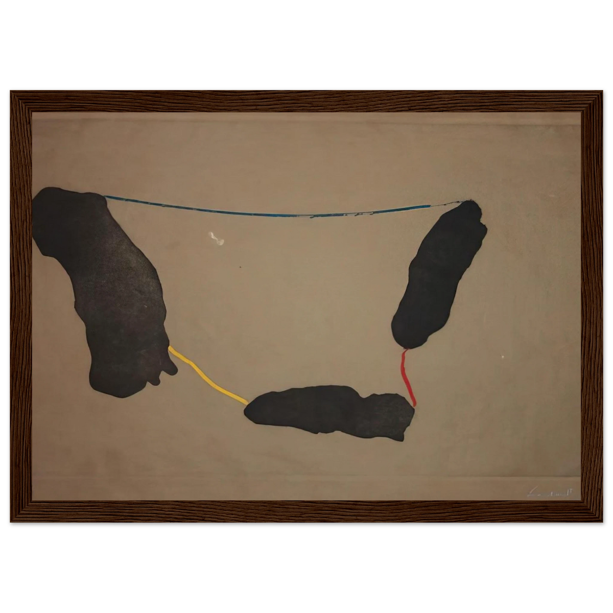 Connected By Joy - 1973 Framed Poster | Helen Frankenthaler Framed Prints Wall Art | Frankenthaler Helen