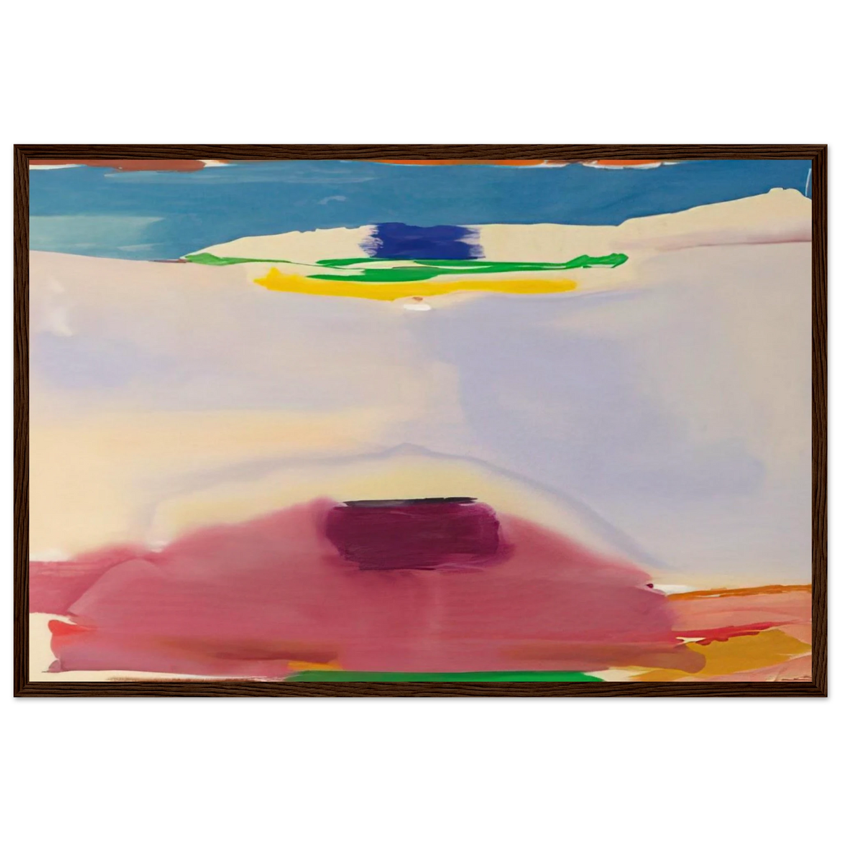 Leveling - 1973 Framed Poster | Helen Frankenthaler Framed Prints Wall Art | Frankenthaler Helen