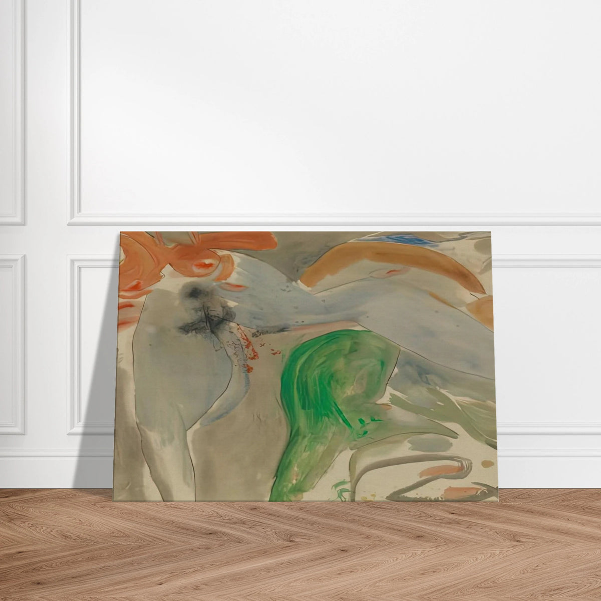 Scene with Nude, 1952- Canvas | Helen Frankenthaler Canvas | Frankenthaler Helen