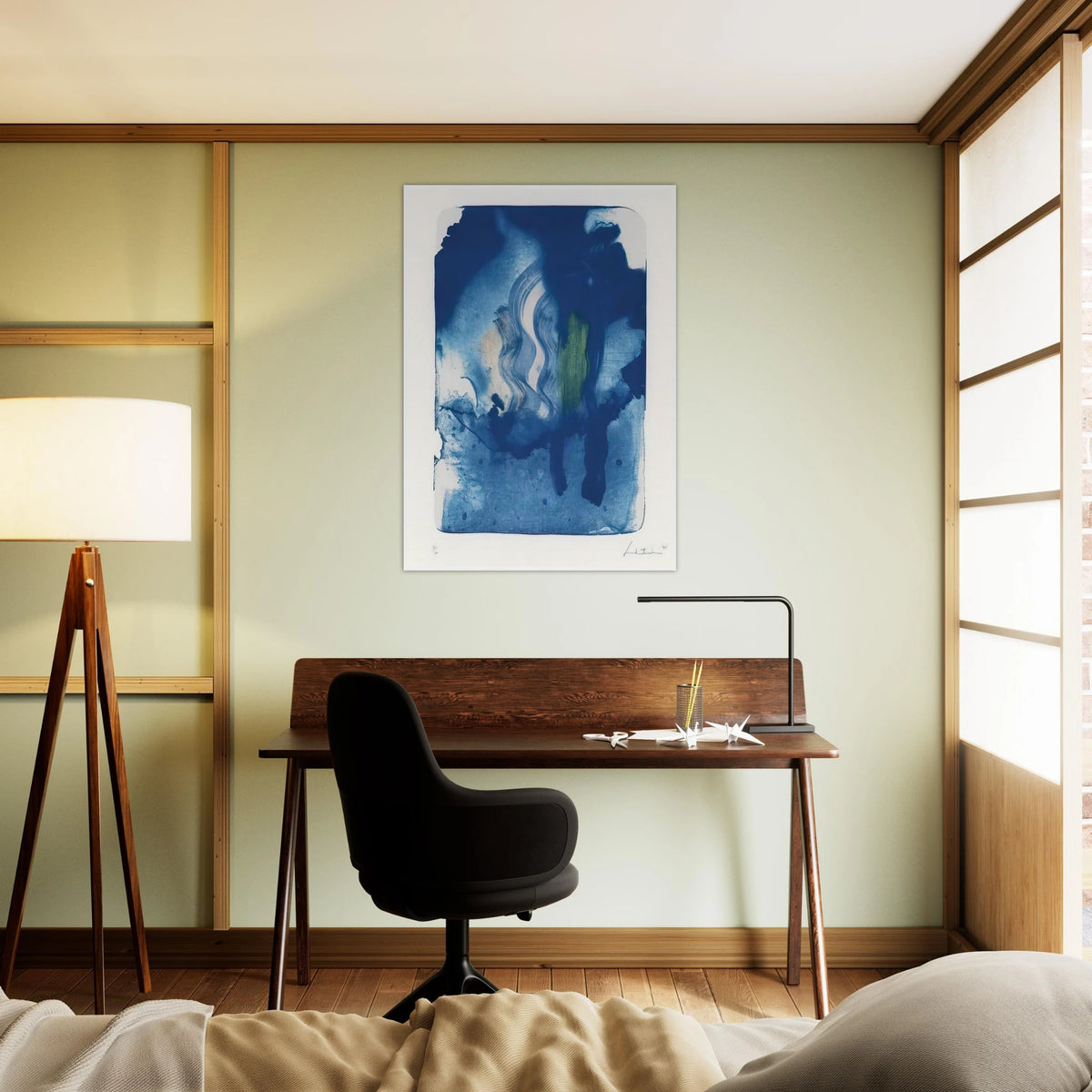 Reflections V - 1995 Framed Poster | Helen Frankenthaler Framed Prints Wall Art | Frankenthaler Helen