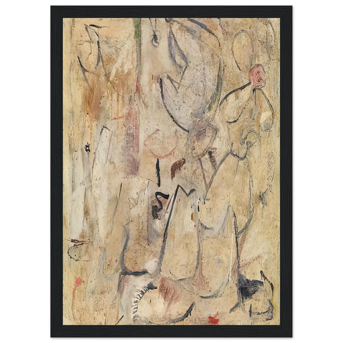 Beach, 1950- Framed Poster | Helen Frankenthaler Framed Prints Wall Art | Frankenthaler Helen