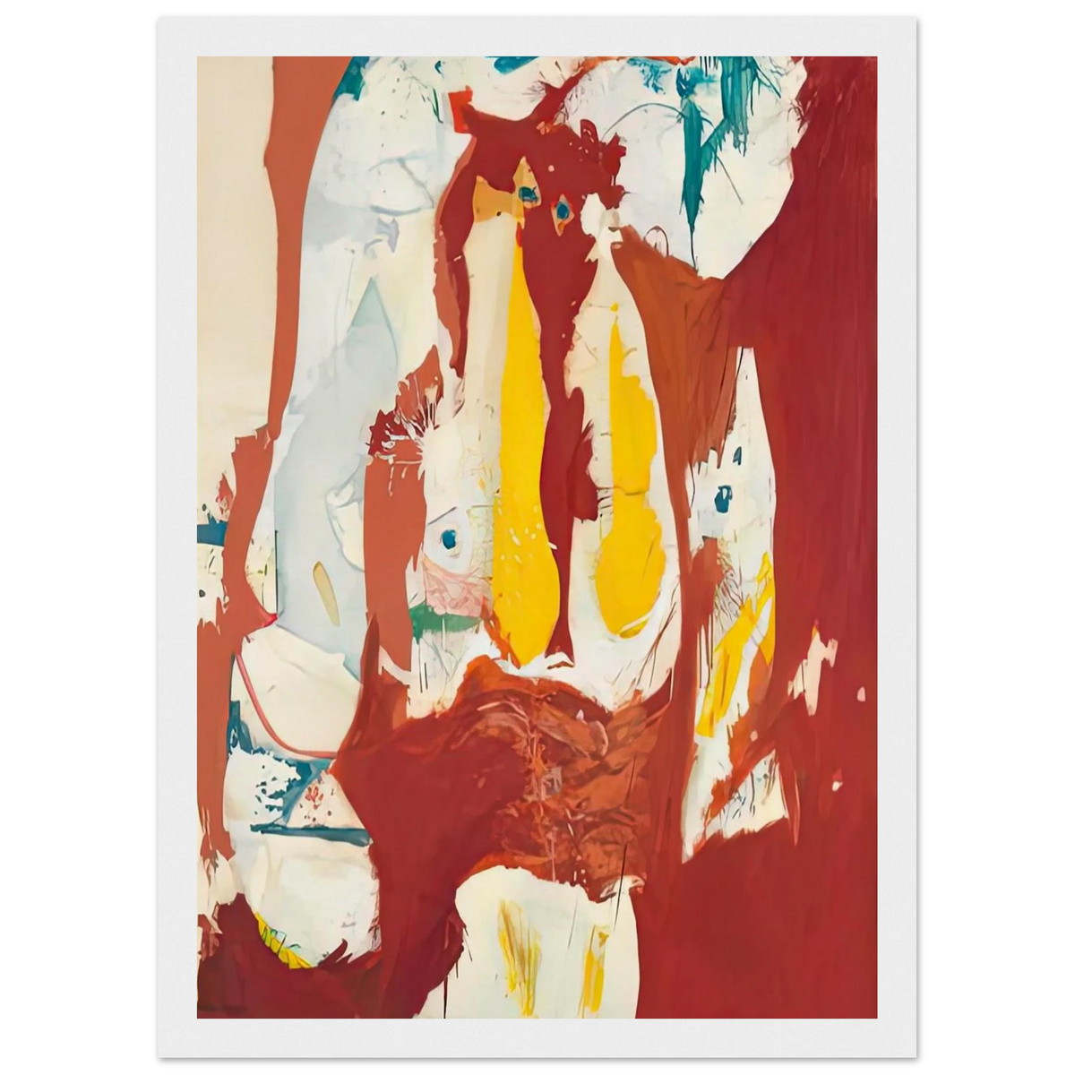 The Red Sea, 1959- Framed Poster | Helen Frankenthaler Framed Prints Wall Art | Frankenthaler Helen