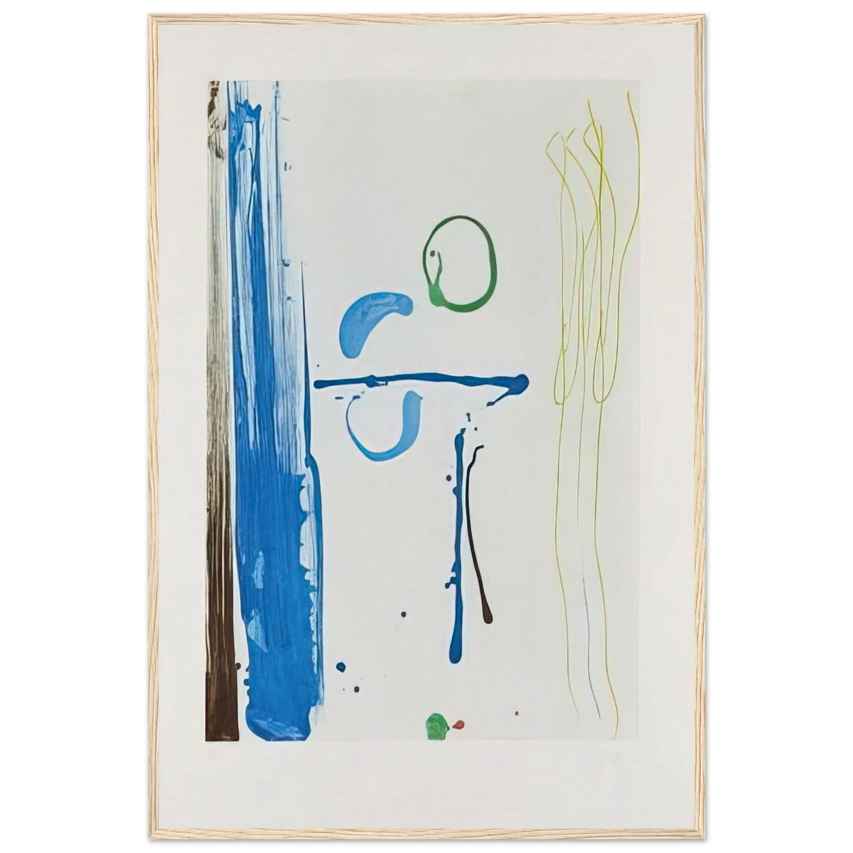 Sunshine After Rain - 1987 Framed Poster | Helen Frankenthaler Framed Prints Wall Art | Frankenthaler Helen