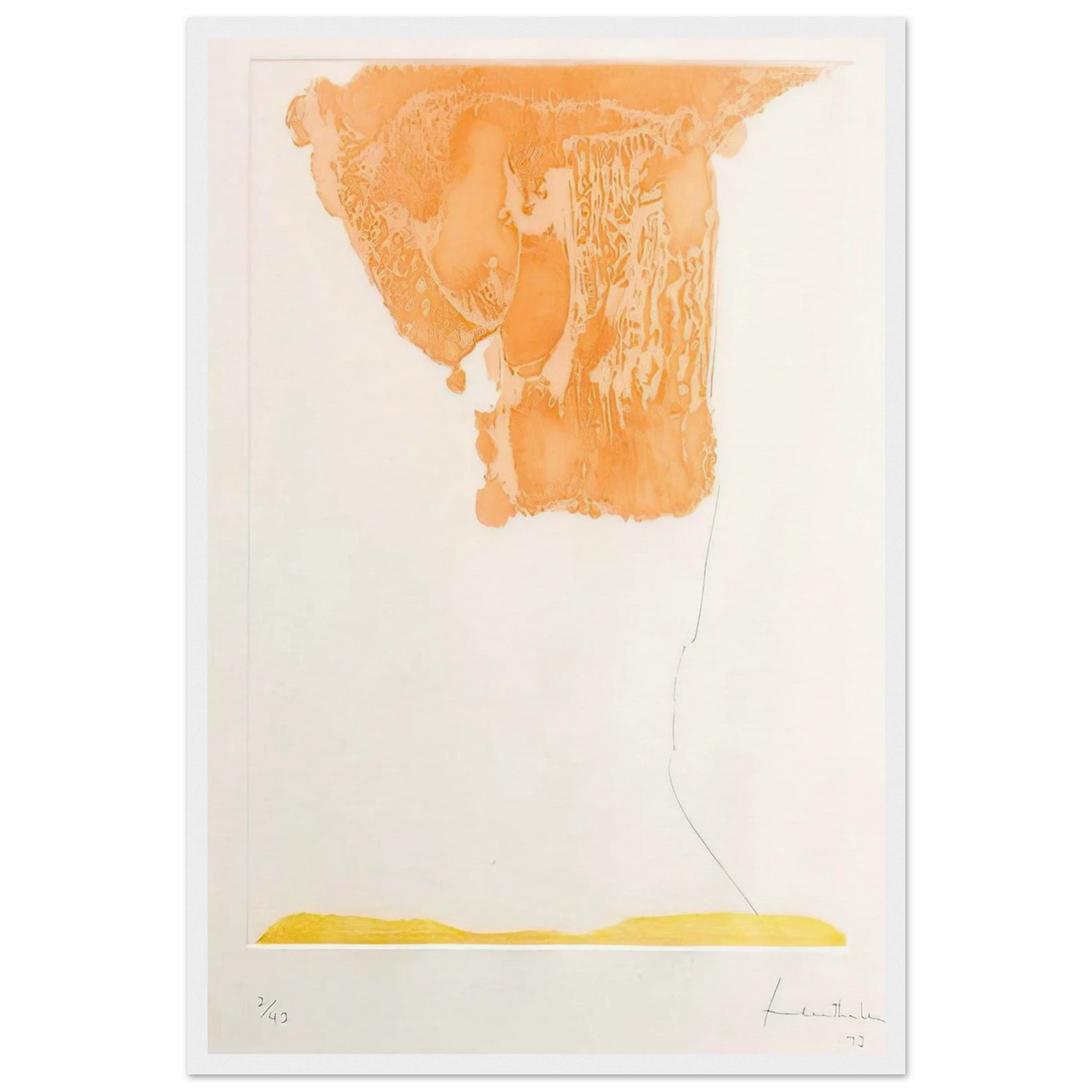 Pranzo Italiano - 1973 Framed Poster | Helen Frankenthaler Framed Prints Wall Art | Frankenthaler Helen