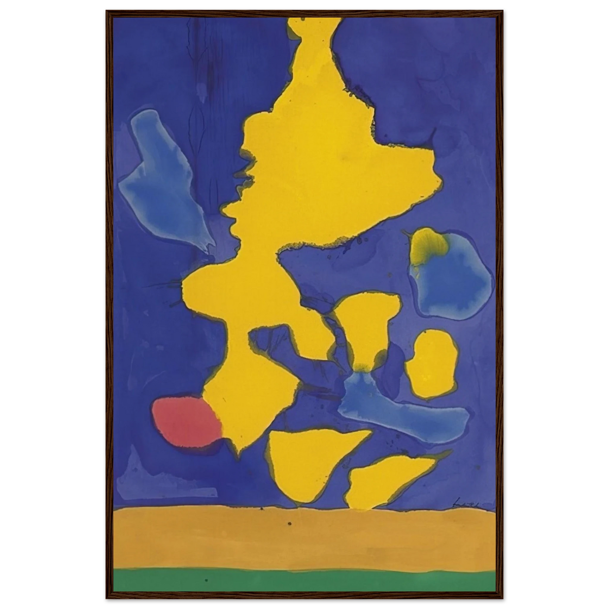Saturn Revisited - 1964 Framed Poster | Helen Frankenthaler Framed Prints Wall Art | Frankenthaler Helen
