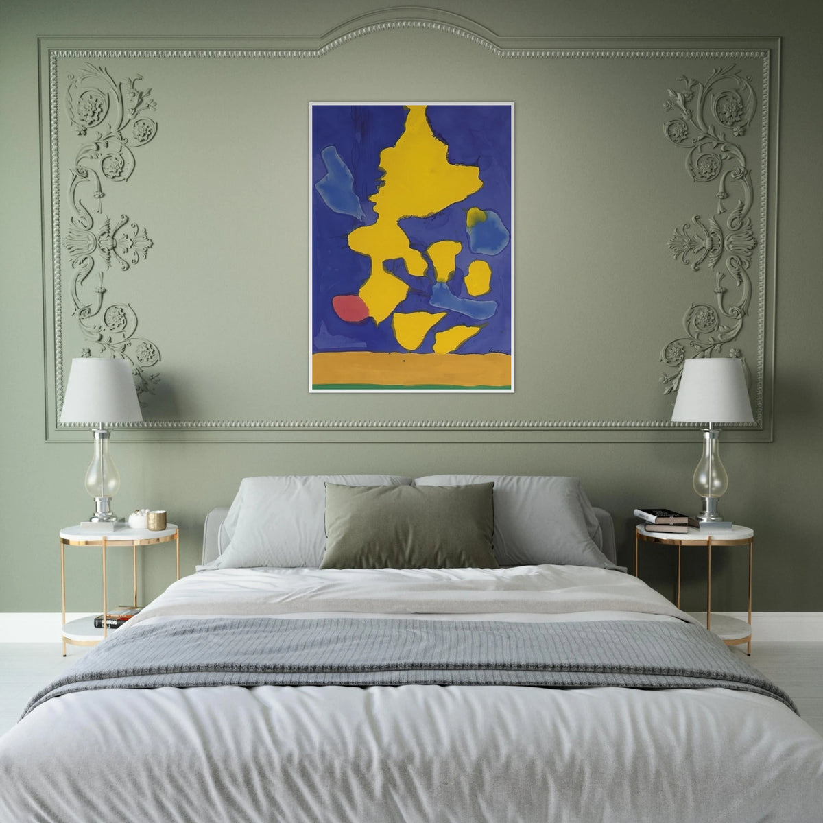 Saturn Revisited - 1964 Framed Poster | Helen Frankenthaler Framed Prints Wall Art | Frankenthaler Helen