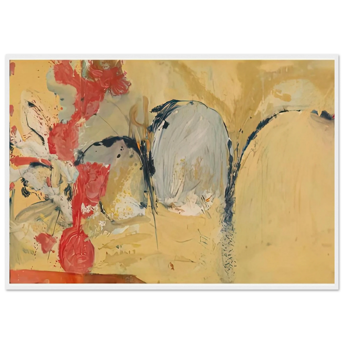 Large Abstract Still Life, 1951- Framed Poster | Helen Frankenthaler Framed Prints Wall Art | Frankenthaler Helen