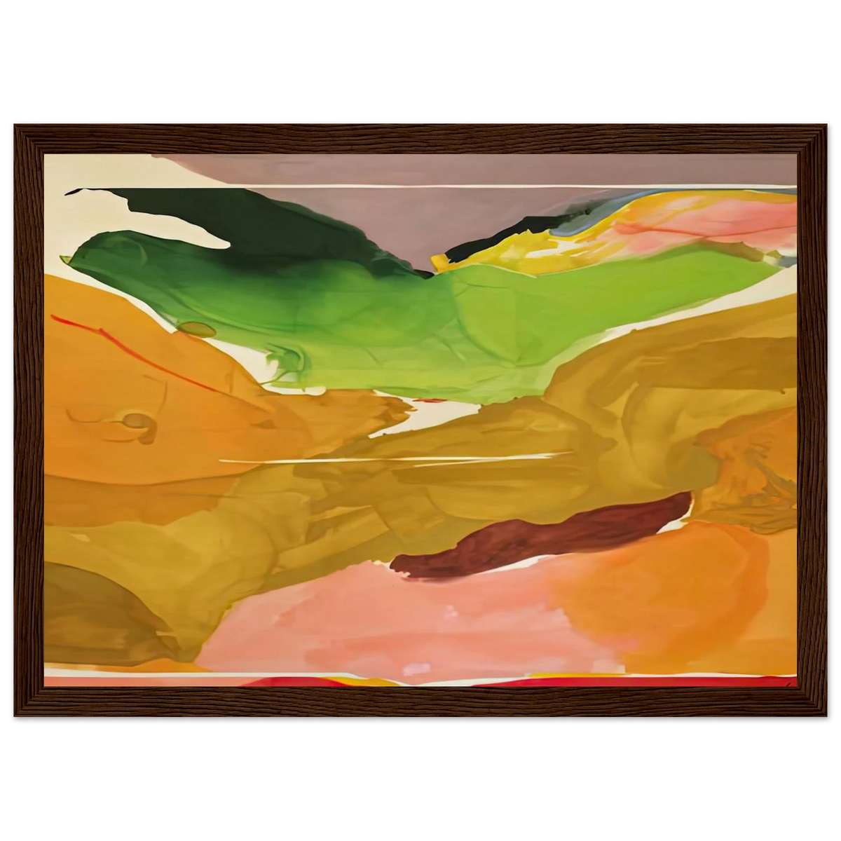 Nature Abhors a Vacuum, 1973- Framed Poster | Helen Frankenthaler Framed Prints Wall Art | Frankenthaler Helen