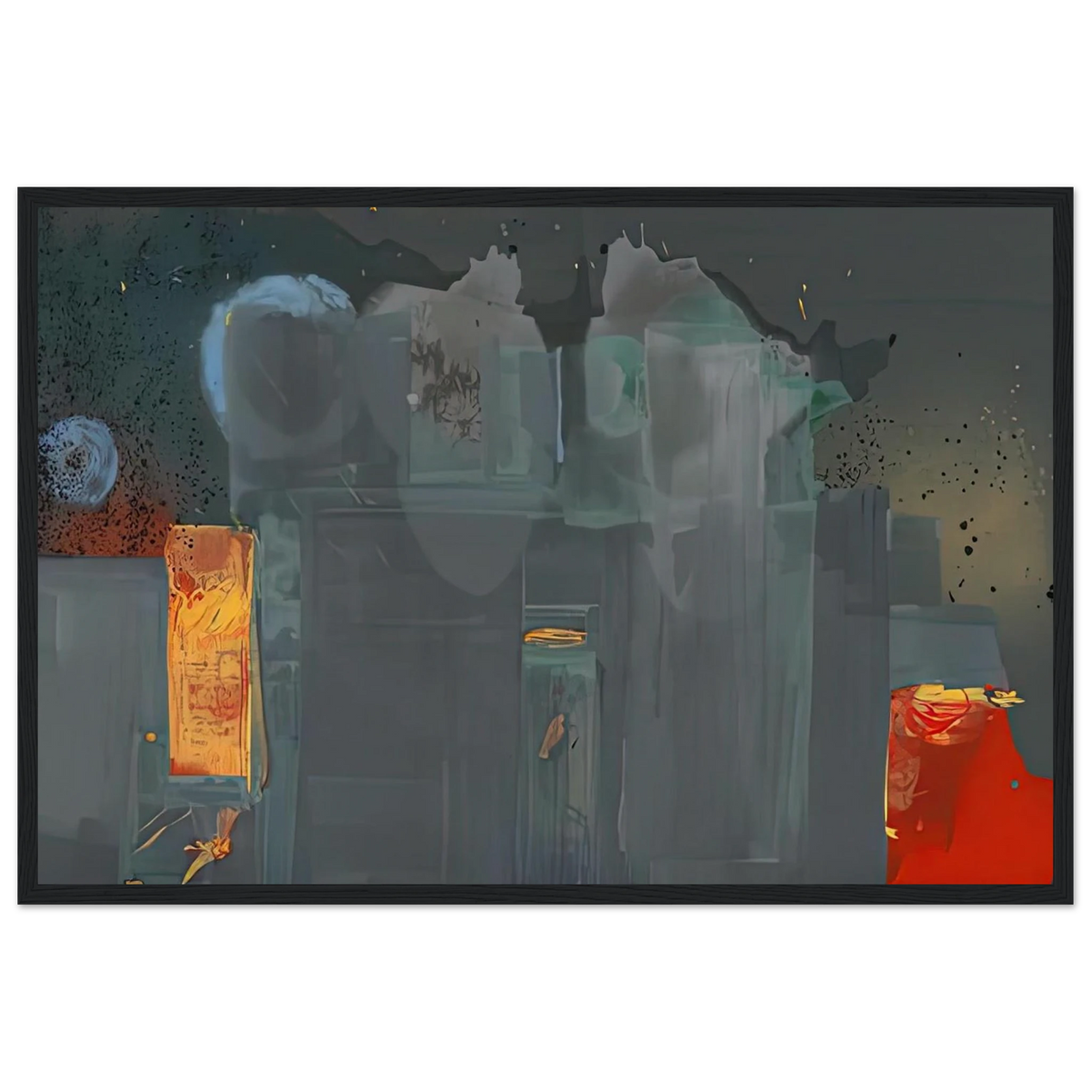 Janus, 1990- Framed Poster | Helen Frankenthaler Framed Prints Wall Art | Frankenthaler Helen