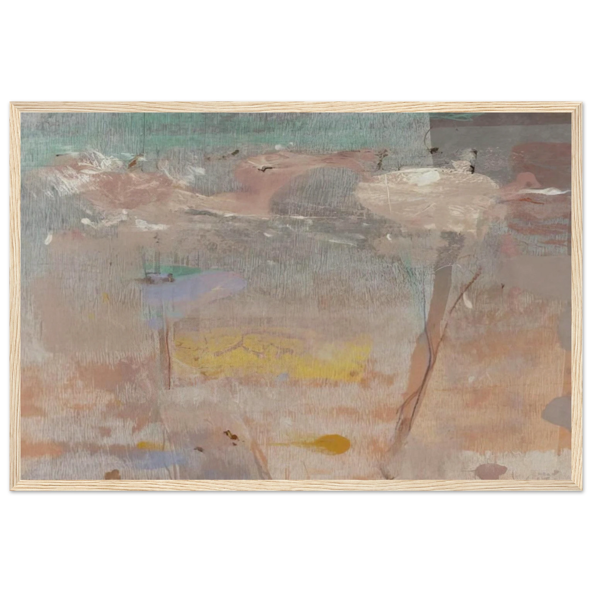 Monotype I - 1981 Framed Poster | Helen Frankenthaler Framed Prints Wall Art | Frankenthaler Helen