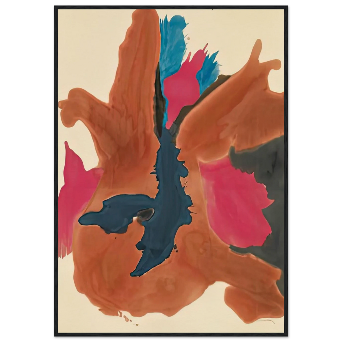 Pink Lady, 1963- Framed Poster | Helen Frankenthaler Framed Prints Wall Art | Frankenthaler Helen
