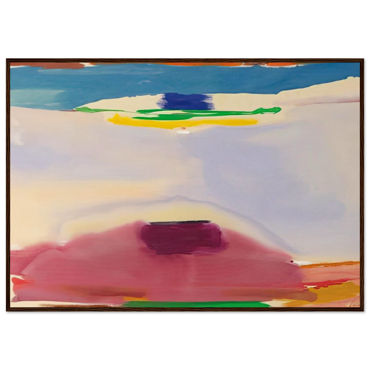 Leveling - 1973 Framed Poster | Helen Frankenthaler Framed Prints Wall Art | Frankenthaler Helen