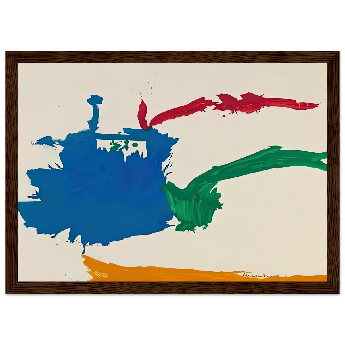 Italian Beach, 1960- Framed Poster | Helen Frankenthaler Framed Prints Wall Art | Frankenthaler Helen