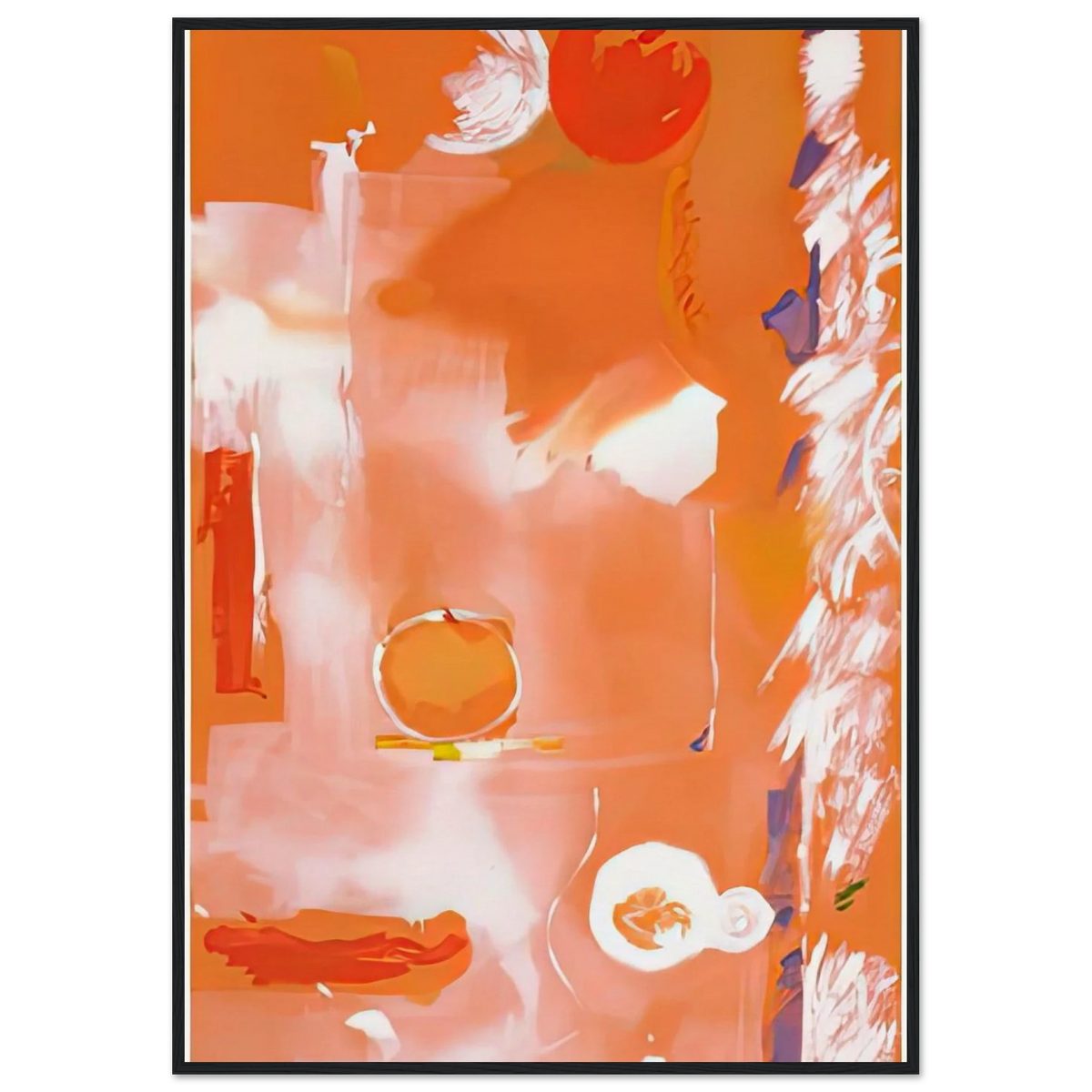 Seeing the Moon on a Hot Summer Day, 1987- Framed Poster | Helen Frankenthaler Framed Prints Wall Art | Frankenthaler Helen