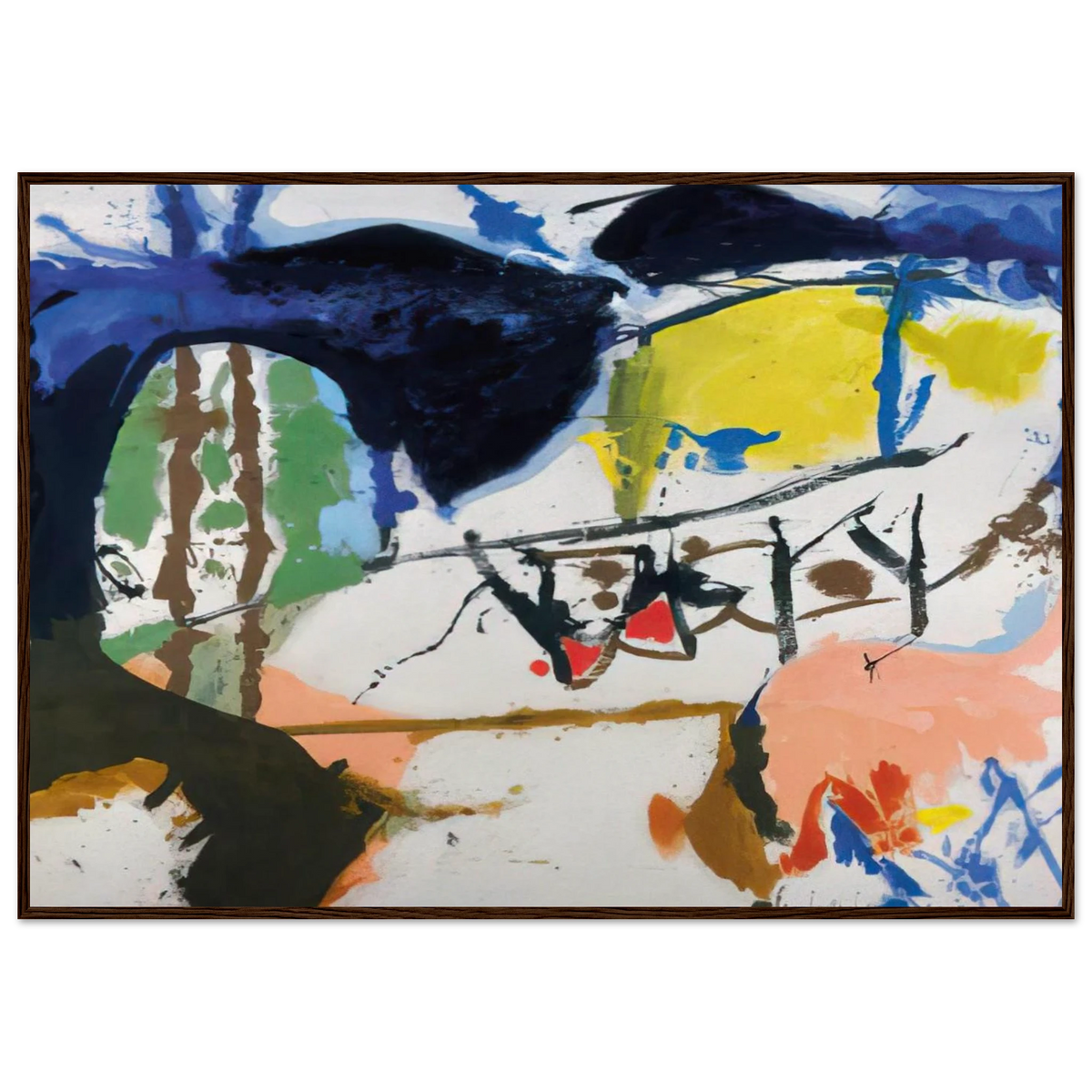 Acres - 1959 Framed Poster | Helen Frankenthaler Framed Prints Wall Art | Frankenthaler Helen