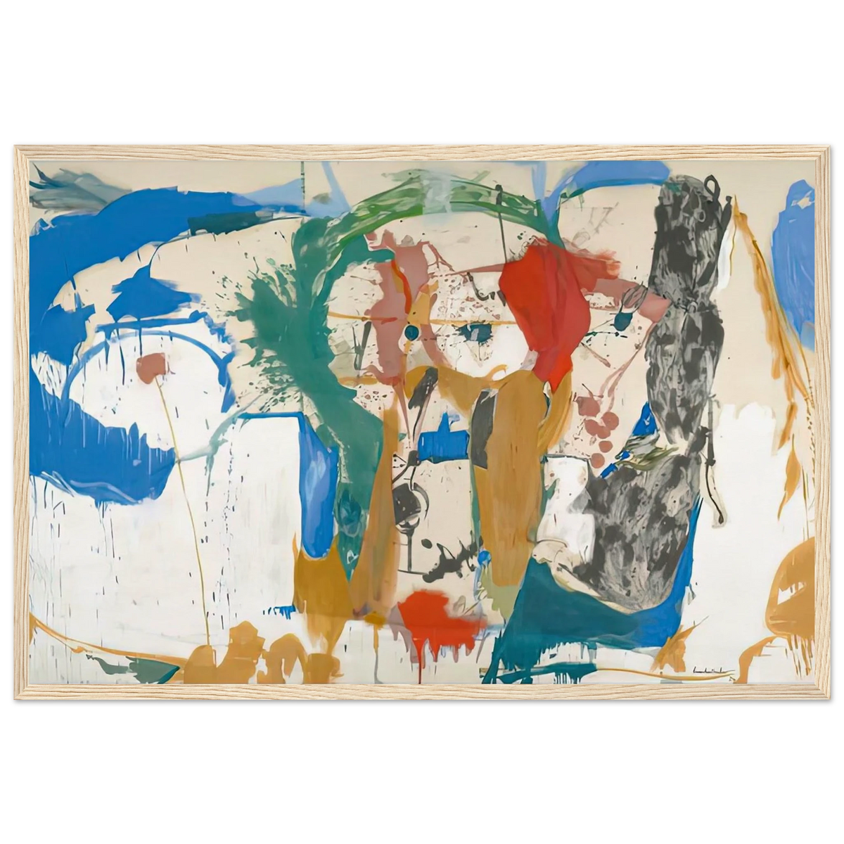 Madridscape, 1959- Framed Poster | Helen Frankenthaler Framed Prints Wall Art | Frankenthaler Helen