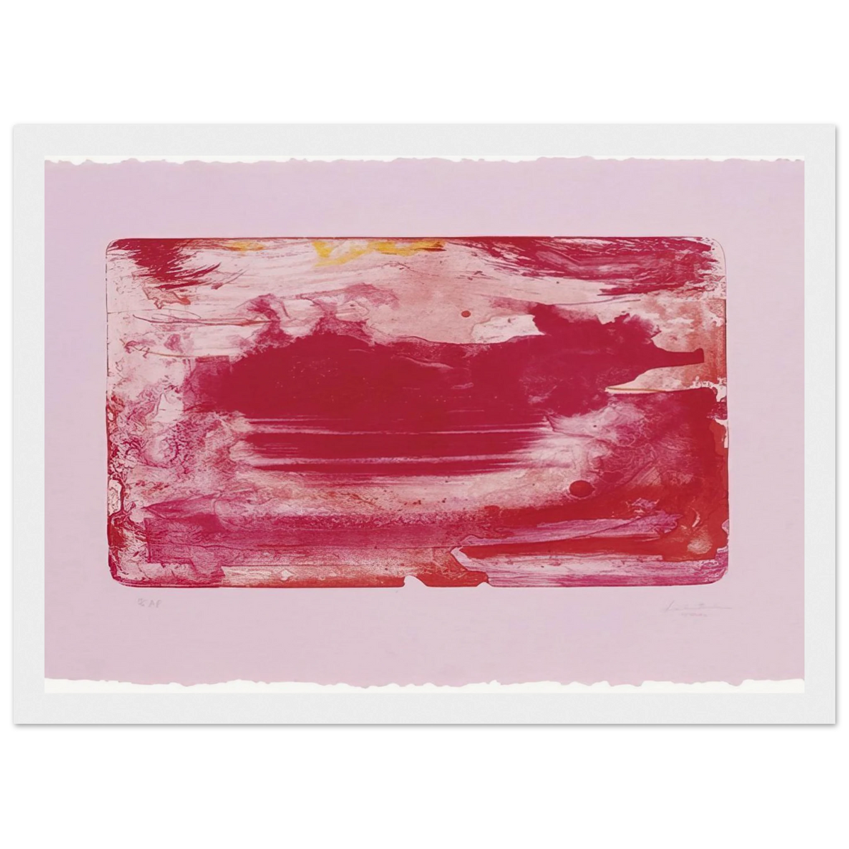The Red Sea - 1982 Framed Poster | Helen Frankenthaler Framed Prints Wall Art | Frankenthaler Helen