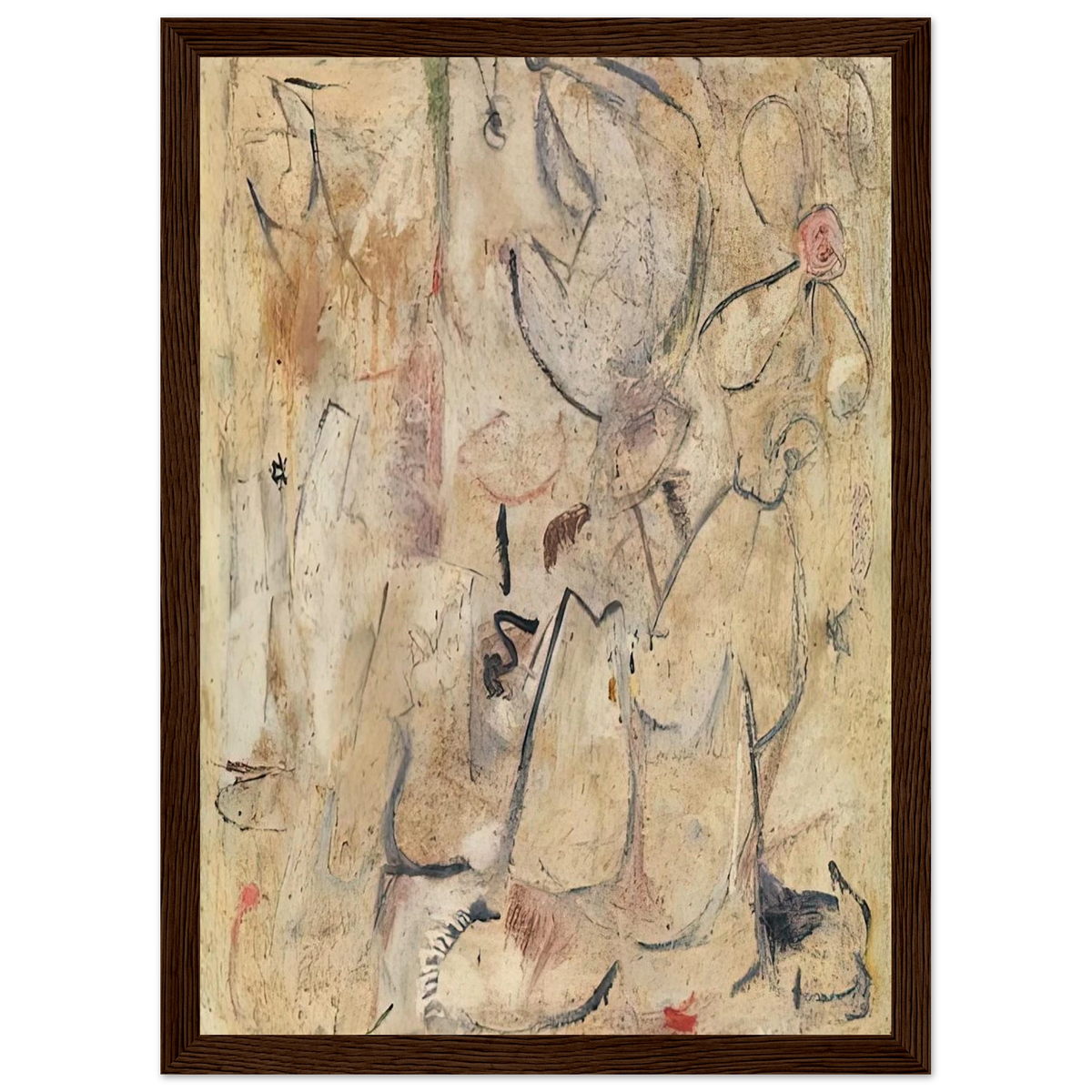 Beach, 1950- Framed Poster | Helen Frankenthaler Framed Prints Wall Art | Frankenthaler Helen