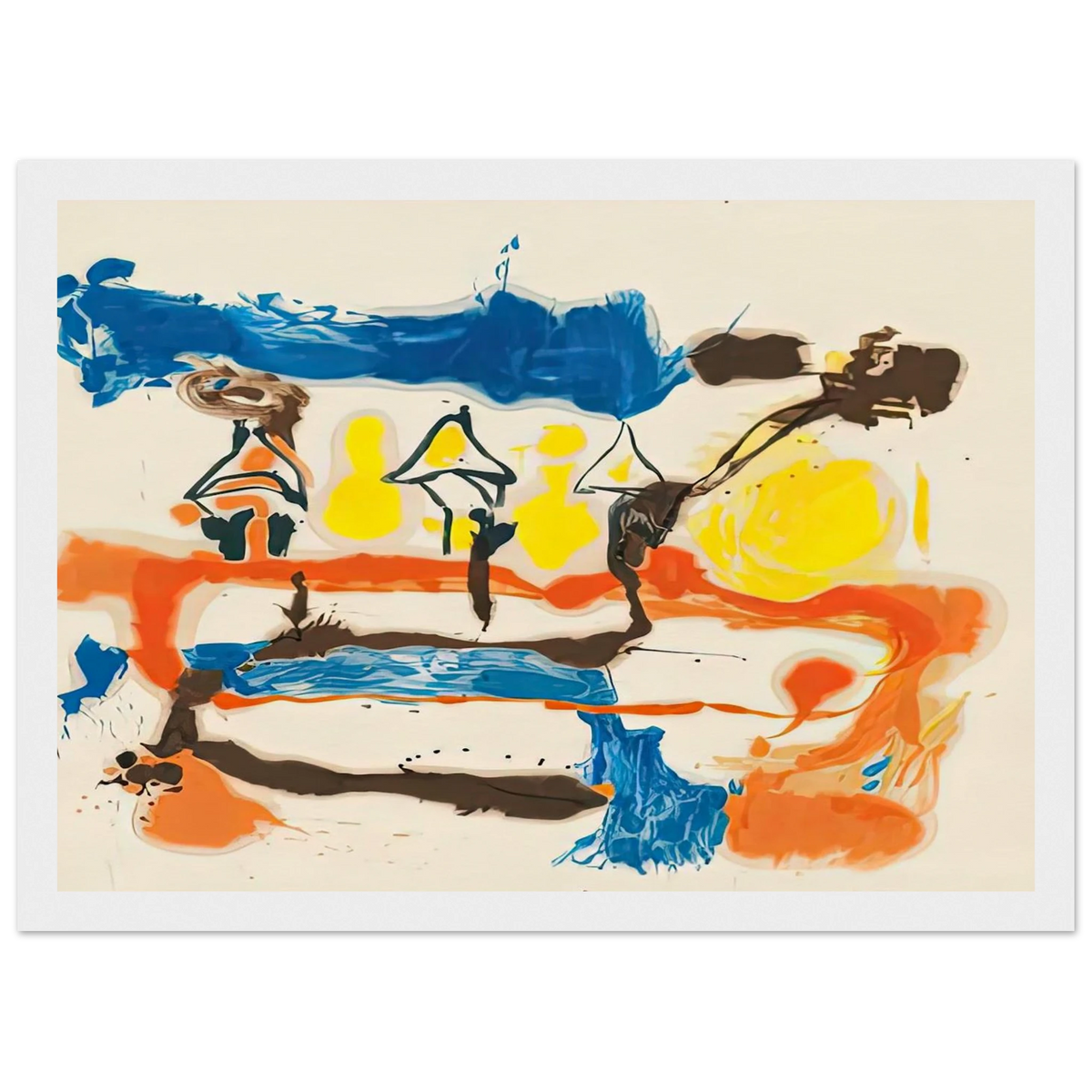 Fable, 1961- Framed Poster | Helen Frankenthaler Framed Prints Wall Art | Frankenthaler Helen