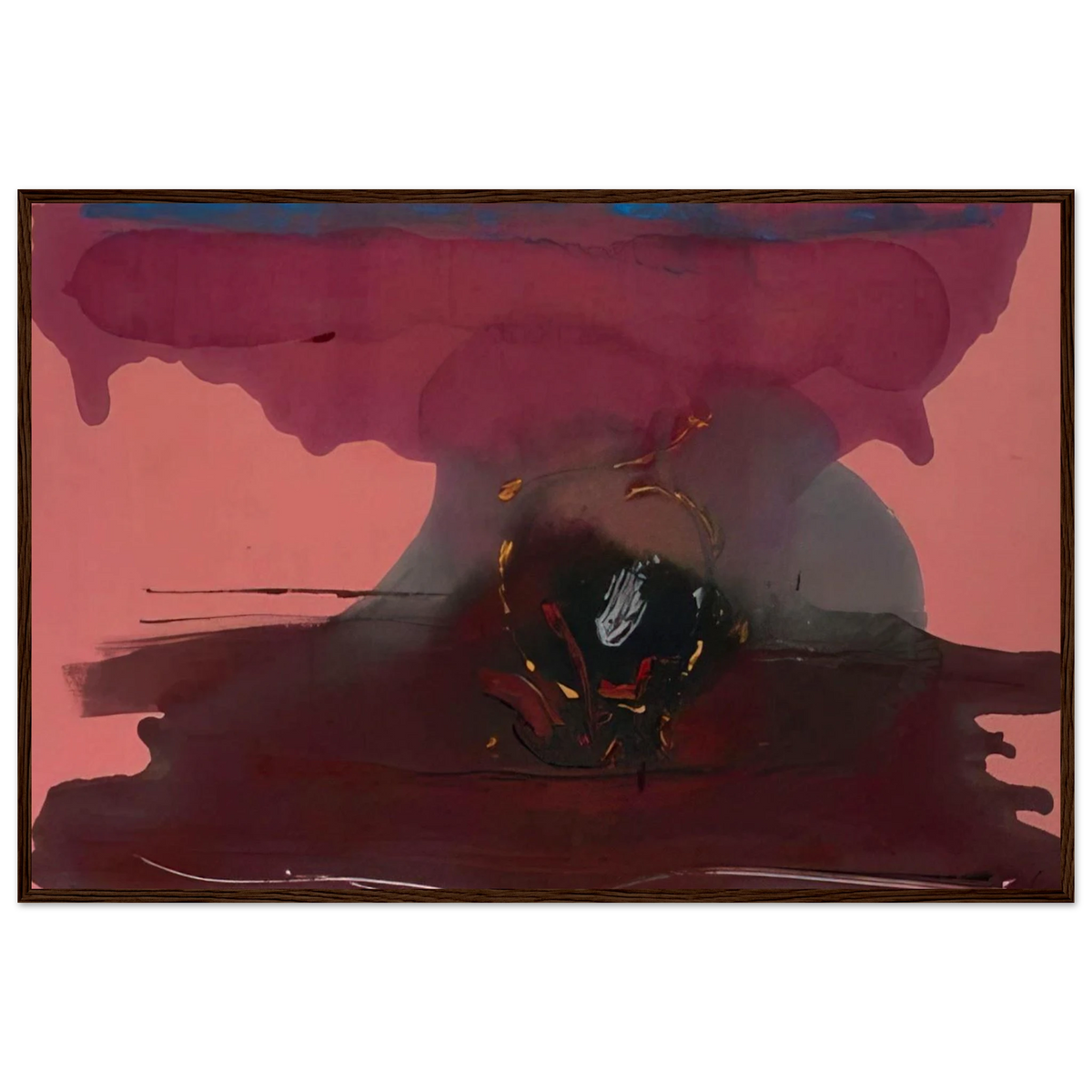 Harbinger - 1986 Framed Poster | Helen Frankenthaler Framed Prints Wall Art | Frankenthaler Helen