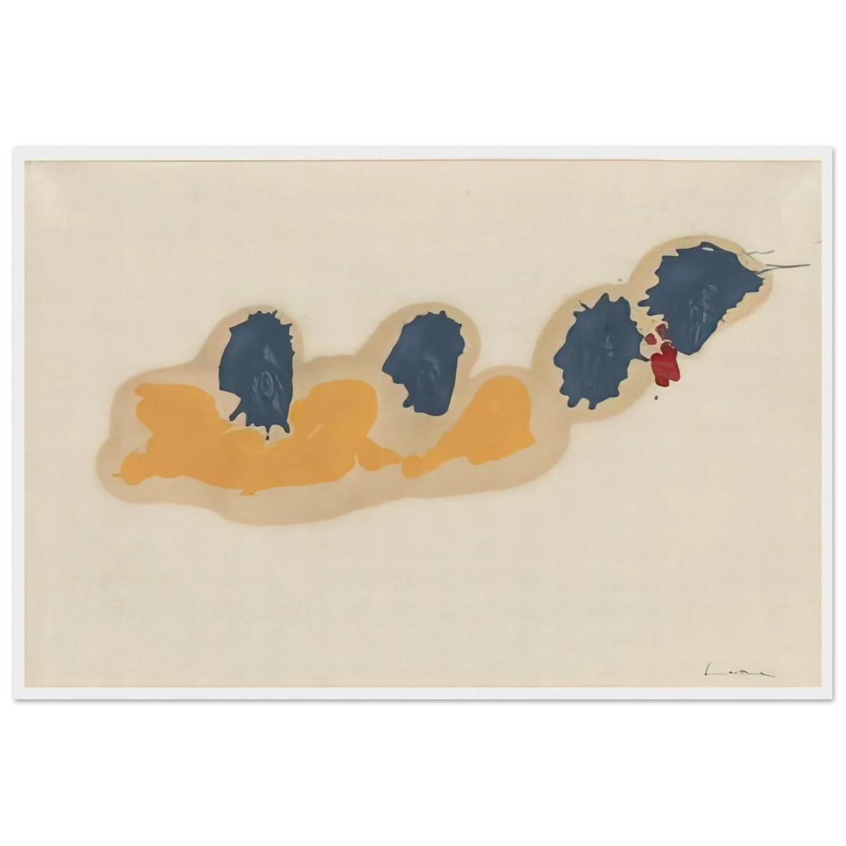 April IV - 1960 Framed Poster | Helen Frankenthaler Framed Prints Wall Art | Frankenthaler Helen