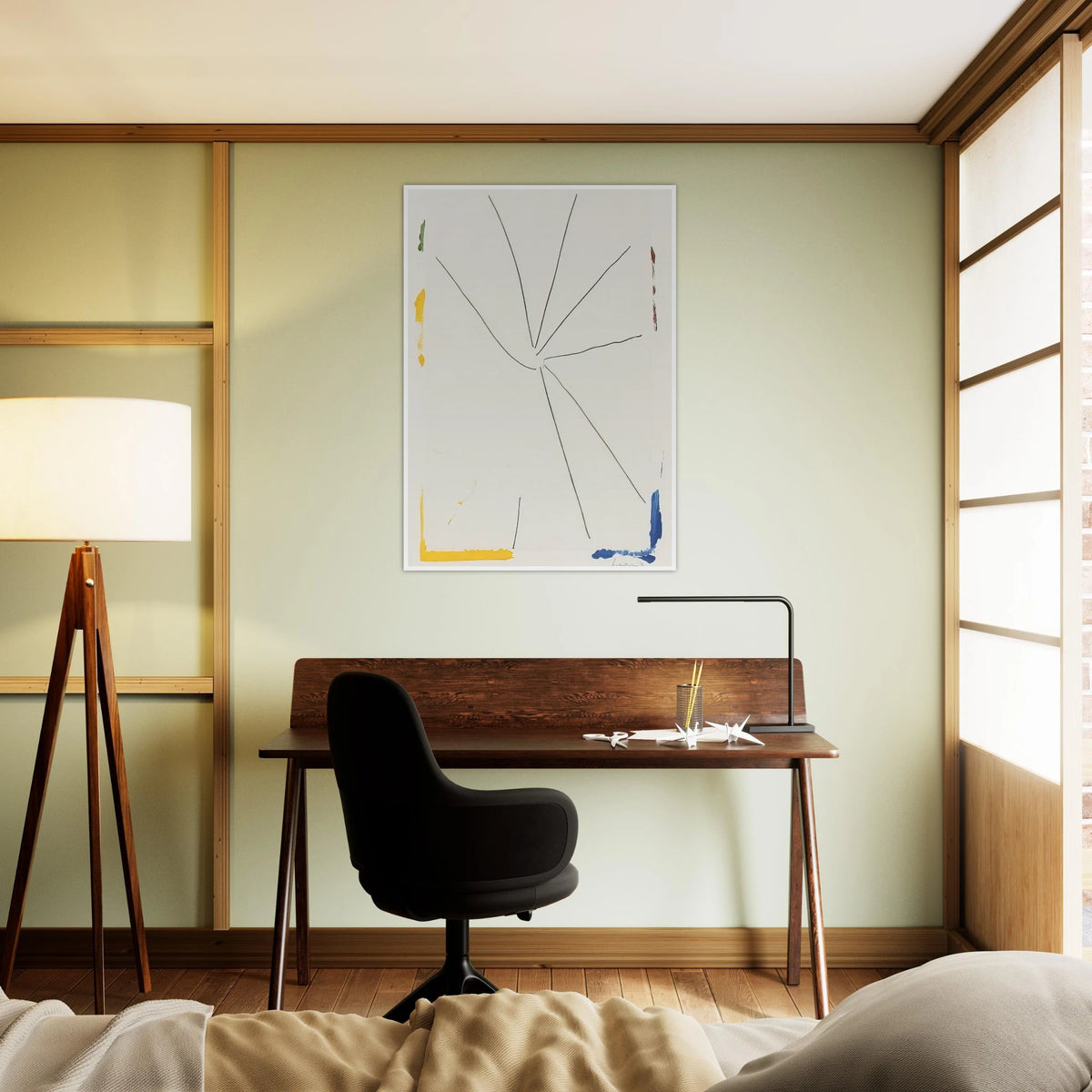 Free Wheeling - 1971 Framed Poster | Helen Frankenthaler Framed Prints Wall Art | Frankenthaler Helen