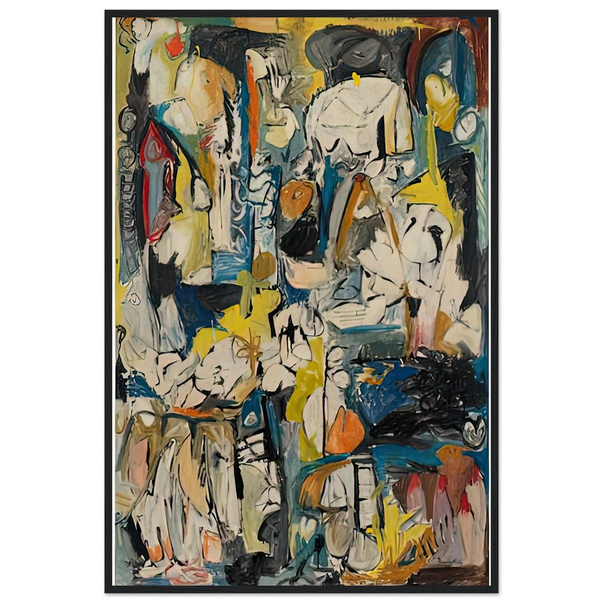 Village, 1951- Framed Poster | Helen Frankenthaler Framed Prints Wall Art | Frankenthaler Helen