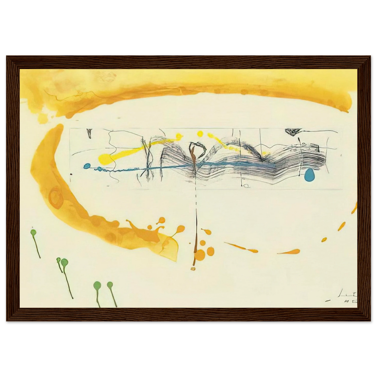 Making Music - 2000 Framed Poster | Helen Frankenthaler Framed Prints Wall Art | Frankenthaler Helen