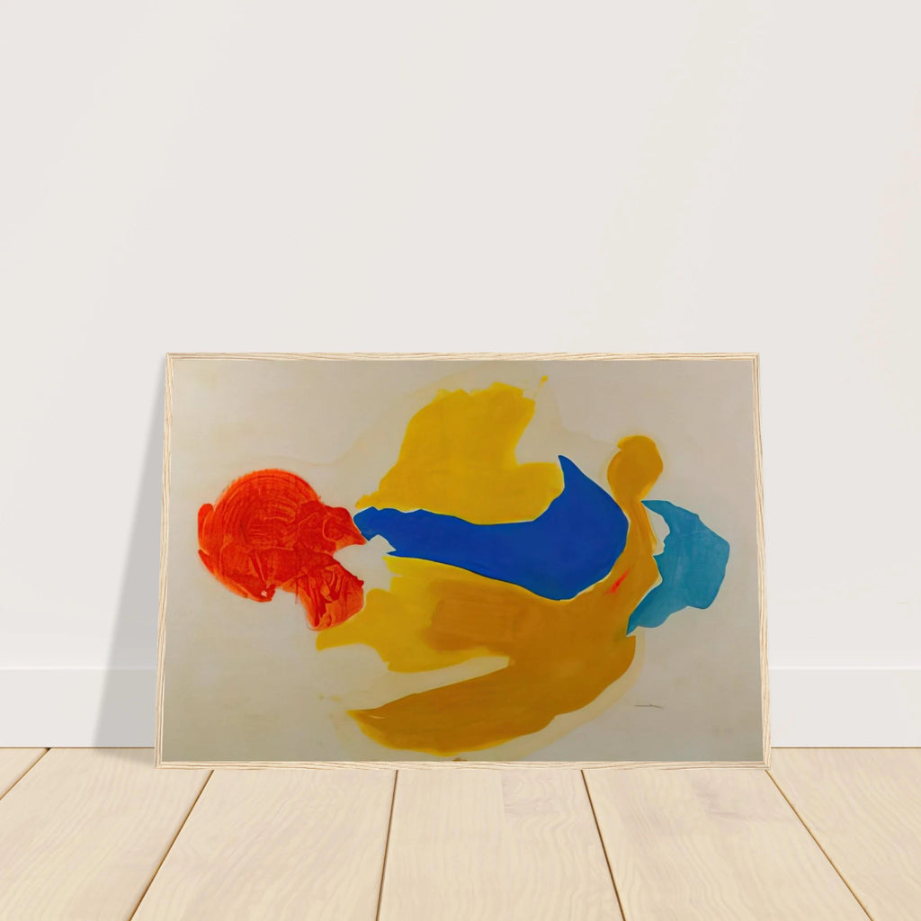 Blue Jay - 1963  United States Framed Poster | Helen Frankenthaler Framed Prints Wall Art | Frankenthaler Helen